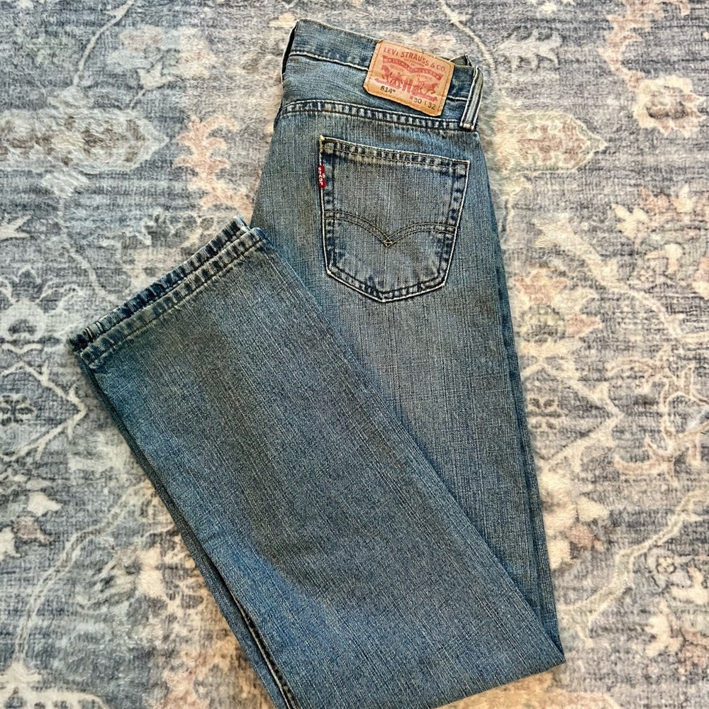 Levi's 514 Men's Classic Straight Blue Jeans 30 x 32